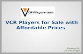 Vcr Players for Sale with Affordable Prices