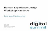 Handbook: Human Experience Design Workshop (Digital Summit)