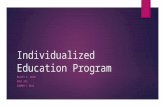 Individualized education program