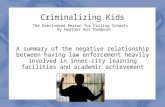 Criminalizing Kids