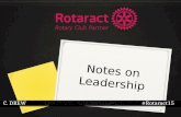 Notes on Leadership (#Rotaract15)