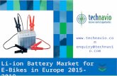 Li-ion Battery Market for E-Bikes in Europe 2015-2019