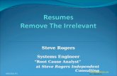 Resumes: Remove the Irrelevant