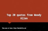 Top 20 quotes from Woody Allen