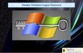 Disable windows logon password