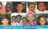 Happy holidays from sahaya international.eu