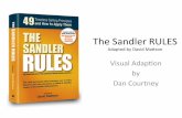 The Sandlerrules 2015- Logical wisdow from Dave Mattson and David Sandler