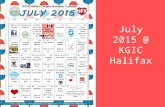 KGIC Halifax Activities- July 2015