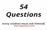 54 questions every student should question