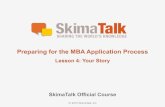 Preparing for the mba application process - lesson 4