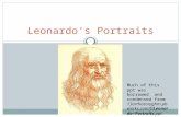 Leonardo's portraits blog