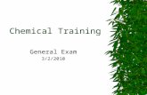 Chemical Training General Exam
