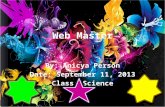 Web Master Basics