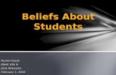 Beliefs about students