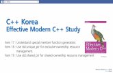 [C++ korea] effective modern c++ study item 17 19 ‹ ´Œ study