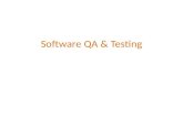 Qa and Testing