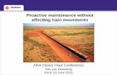 Dirk Van Doesburg - Strukton Rail Australia - Proactive maintenance without affecting train movements