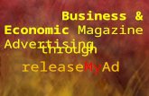 Advertising in Business and Economic Magazine through releaseMyAd