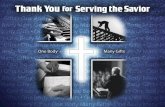 Thank Serving Savior Xad Power Point