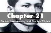 Chapter 21- Second Homecoming andThe liga Filipina