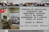 UREAG Sponsored CIES015 PRESENTATION by Gioko on Transfer of educational leadership and management training skills 260215