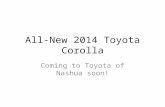 All-New 2014 Toyota Corolla Photos