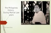 The Philippine During Martial law years