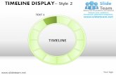 Timeline roadmap display design 2 powerpoint ppt slides.