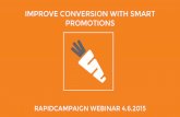 How to improve conversion with *smart* promotion