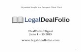 DealFolio Digest 1 - 15 June 2015