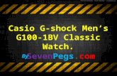 Casio g shock men’s g100-1 bv classic watch review