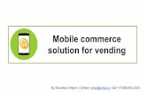 Cashless payment for vending using cell phone