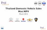Thailand Car Sales Mini MPV March 2015