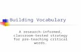 Building vocabulary