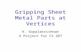 Gripping Sheet Metal Parts at Vertices