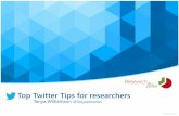 Top Twitter tips for researchers