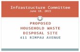 Infrastructure Committee Presentation: Proposed household waste disposal site