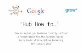 Hub how to marketing you business locally online