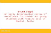 Sound Steps - an early intervention service center for babies with hearing loss based in Mumbai, India