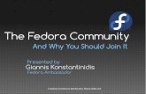 The Fedora Community & Why You Should Join It | OSCAL 2015