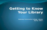 Getting to Know Your Library