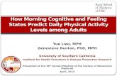 Morning Cognitive States Predict Daily Physical Activity Levels - Findings from an EMA Mobile Phone Study