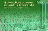 Some resources for latin students compiled by Anne Mahoney