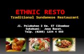 Ethnic resto - Javanese Restaurant