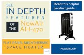 FAQ: See In Depth Features of the NewAir AH-470 Flat Panel Micathermic Space Heater