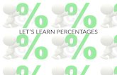 Let’s learn percentages