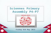 Sciennes P4-7 Nepal Earthquake Assembly 8.5.15