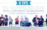 8 Tips To Communicate With 4 Different Generations In The Modern Workplace