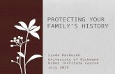 Protecting your family's history