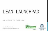 How Lean Launchpad changes lives